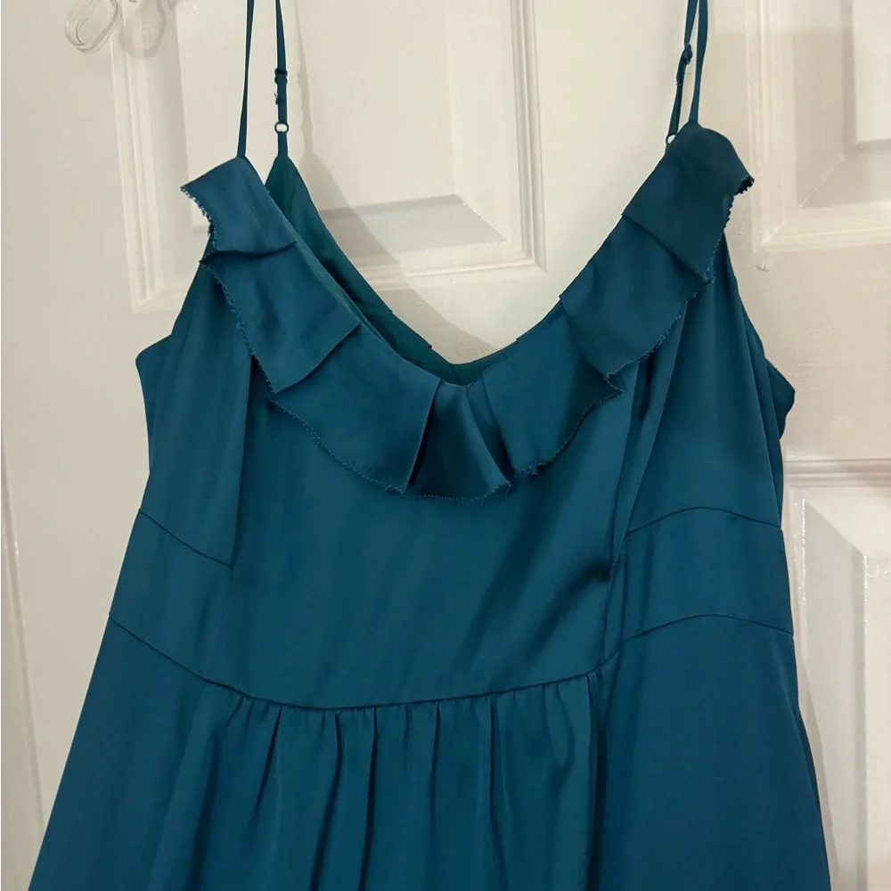 American Eagle Thin Strapped Subtle Ruffled Dress - Picture 2 of 8